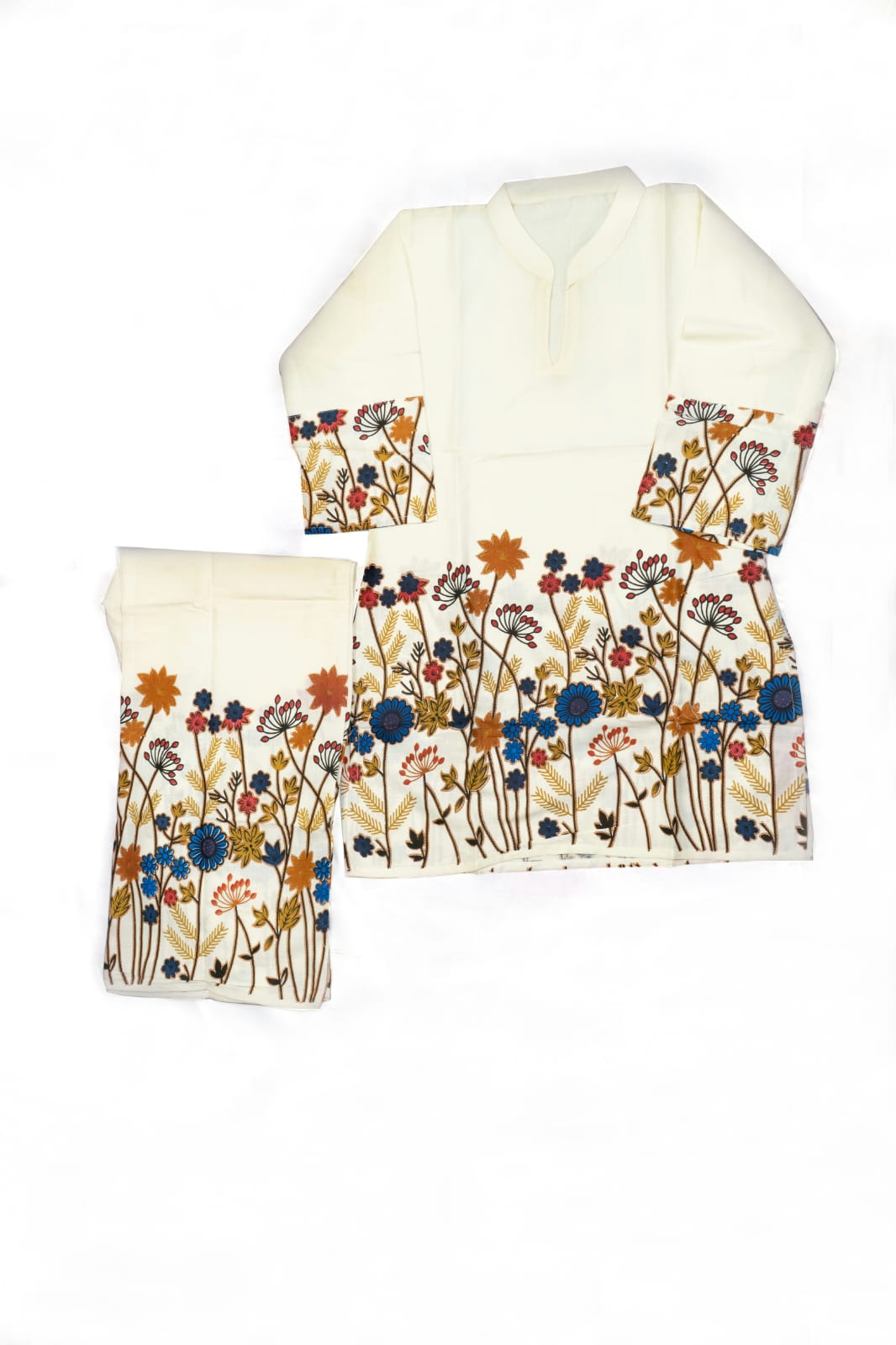 Ivory Women's Floral Print Co-Ord Set