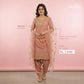 Blush Gold Chanderi Afghani Suit Set