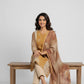Mustard & Rust Floral Print Kurta Set with Dupatta