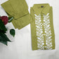 Lime Glow Vatican Silk 2-Piece Set