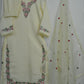 Ivory Petal Roman Silk Suit Set