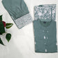 Sage Green Embroidered suit
