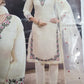 Ivory Petal Roman Silk Suit Set