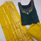 Vichitra Silk Bottle Green 3 piece Set