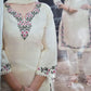 Ivory Petal Roman Silk Suit Set